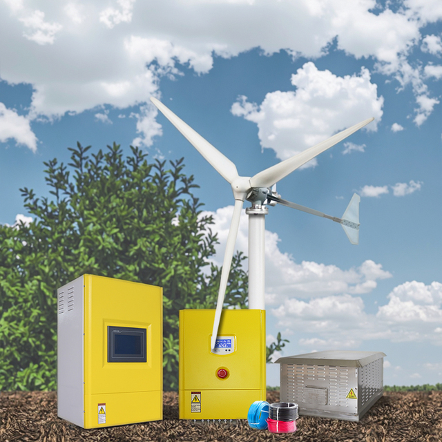 1kw 2kw 5kw 10kw 20kw 30kw 50kw Hybrid Solar Wind Turbine System for Home Use Wind Generators