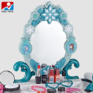 ชุดของเล่นเสริมความงามแบบแฟชั่นสำหรับเด็กหญิงโต๊ะเครื่องแป้งพร้อมไฟดนตรีของเล่นโต๊ะแต่งหน้าพลาสติกสำหรับนักร้องตัวน้อย - Product Image 2