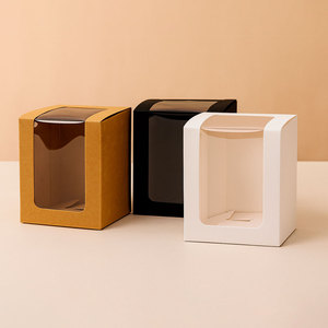 กล่องบรรจุภัณฑ์เทียนหอมทรงสี่เหลี่ยมผืนผ้า ผลิตจากเยื่อไม้ รีไซเคิลได้ กลิ่นหอม  หน้าต่างใส ปรับแต่งได้ พิมพ์ดิจิทัล  โรงงาน Baoren ผลิตโดยตรง - Product Image 5