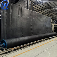 5-8 ans filet de Protection contre les tempêtes de sable en HDPE noir résistant aux UV filet de barrière anti-poussière coupe-vent pour l'agriculture et la Construction dans le désert