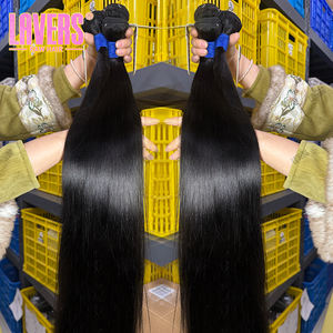 Paquets de cheveux humains grade 12A Double trame 100% cheveux vierges brésiliens non transformés vendeur en gros de cheveux vierges bruts alignés sur les cuticules - Product Image 2