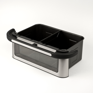 Friteuse à <span class=keywords><strong>air</strong></span> double panier 6+6L en acier inoxydable, sans huile, grande capacité, haute efficacité, facile à utiliser, cuisson rapide, friteuse saine - Product Image 6