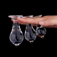 Meilleur jouet anal en verre transparent en forme de boule de cristal, petit, grand, lourd, pour bouteille