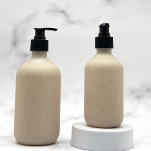 500ml Biodégradable Blé <span class=keywords><strong>Paille</strong></span> Cap Cosmétique Bouteille Sérigraphie Nature Couleur <span class=keywords><strong>VERSAILLES</strong></span> YD-90 Nouveau Design Voyage Kit pour - Product Image 3