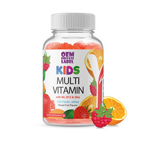 Vitamines quotidiennes Gommes multivitaminées Gommes enfants Vitamine B6 B12 Zinc Gommes Système immunitaire Gommes multivitaminées enfants - Product Image 1