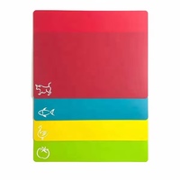 Planches à découper multifonctionnelles personnalisées, design coloré, en plastique PP pour cuisine, pour aliments crus et cuits, logo personnalisé