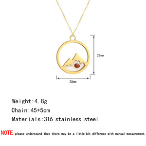 Collar <span class=keywords><strong>de</strong></span> Acero Inoxidable con Colgante <span class=keywords><strong>de</strong></span> Semilla <span class=keywords><strong>de</strong></span> Mostaza Chapado en <span class=keywords><strong>Oro</strong></span> Vintage, Joyería Religiosa con la Frase 'La Fe Puede Mover Montañas', Regalos Cristianos - Product Image 2