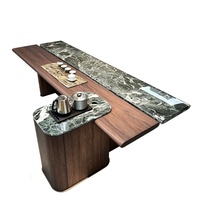 Table basse Luca Marble Verde Alpi |   Marbre naturel pour hôtel, salon de thé, villa, cour, club-house, salon, ODM OEM