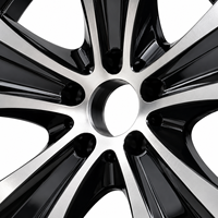 Jantes en alliage d'aluminium AL 18 pouces 5x112, design multi-rayons en maille, noir brillant, vente flash pour Mercedes Benz, adaptable à une large gamme de véhicules