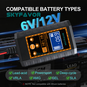<span class=keywords><strong>Chargeur</strong></span> <span class=keywords><strong>de</strong></span> <span class=keywords><strong>batterie</strong></span> universel 6V 12V 2A intelligent à impulsions pour réparation, compatible batteries Gel, AGM, EFB, plomb-acide, pour voitures et motos - Product Image 5