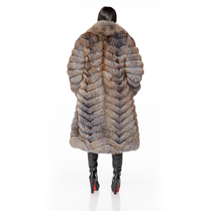 <span class=keywords><strong>Manteau</strong></span> décontracté pour <span class=keywords><strong>femme</strong></span> en fausse fourrure de renard, super chaud, épais, écologique, long, nouveau design, vente en gros, hiver - Product Image 3