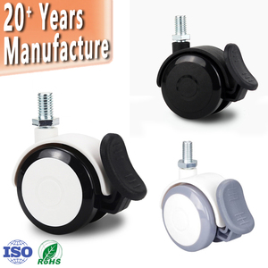 Großhandelspreis Baby Bürostuhl Werkbank Möbel Nylon PP 2 Zoll Schwenkbare Schwarze Laufrollen - Product Image 1