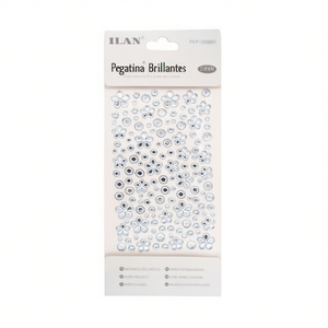 ILAN Adesivi Brillanti 3-18mm Bianchi 120 Pezzi per Lavori Manuali - Product Image 1