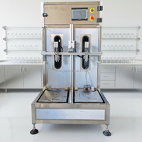 Machine de remplissage de graisse et de liquides visqueux à double tête de pompe rotative avec pesage intégré