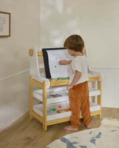 Table d'activités Montessori pour enfants : Chevalet de bureau intérieur pour l'apprentissage, le dessin et les travaux manuels, favorisant l'éducation - Product Image 2