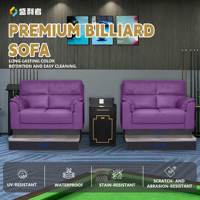 Fauteuil de billard commercial, ensemble de canapés de billard pour club de billard