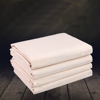 Tissu brocart naturel écru, tissé 100% coton, uni, poids moyen, extra large 95cm x 1m x 1.6m