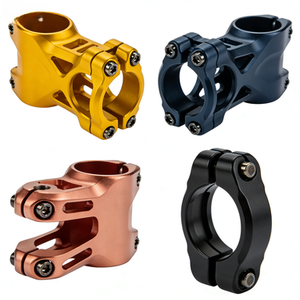 Tige de vélo en aluminium usinée CNC authentique |   Tige de guidon courte à pince 31,8/35 mm pour VTT et vélos de route - Product Image 2