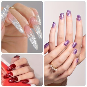 pcs Festive & New Year Glitter <b>Gel</b> <b>Nail</b> Polish <b>Set</b> - Red, Green, Blue, Pink & More | LED Soak Off <b>Nail</b> Varnish for Vibrant - Product Image 5