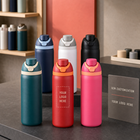 Gobelet isotherme Owa 16oz/19oz/24oz/28oz/32oz en acier inoxydable à double paroi, isolation thermique 12-24h, sans BPA, anti-fuite, pour fêtes et événements