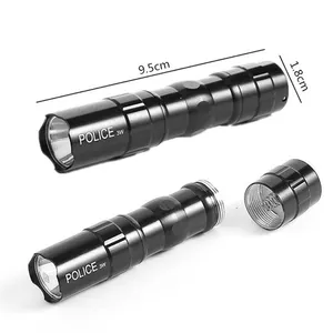 Mini torce a LED torcia portatile 3W impermeabile antiriflesso bianco freddo con cinturino a mano campeggio all'aperto escursionismo pesca Flash Light