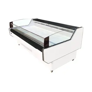 Fisch Display Tisch Kühlschrank Vitrine für Supermarkt Display Kühler 2 ~ 10 Grad Integration 110/220-240v 50/60hz