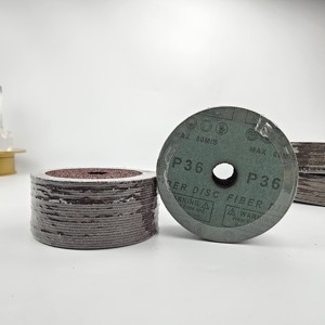 Discos de fibra de circonio de granos de óxido de aluminio rojo de 5 pulgadas y 125mm, discos de <span class=keywords><strong>lija</strong></span> de papel de <span class=keywords><strong>lija</strong></span> con orificio cruzado, disco de fibra de rueda abrasiva - Product Image 5