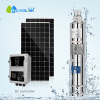 Pompe solaire submersible à vis de 150 m de hauteur de refoulement, pour puits profonds et irrigation agricole, système de distribution d'eau efficace