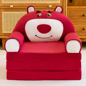 เก้าอี้โซฟาขนาดเล็กพับได้รูปกระต่ายทำจากผ้าฝ้าย PP เป็นของขวัญสำหรับเด็กเก้าอี้นั่งยัดนุ่นของเล่น - Product Image 6