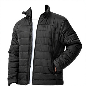 Custom Winter Lightweight Men's 100% Nylon Stand Collar Zipper Closure <b>Padded</b> <b>Waterproof</b> Puffer <b>Jacket</b> - Product Image 2