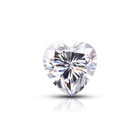 Haute qualité 3MM couleur blanche D VVS Moissanite diamant coeur coupe pierre en vrac pour la fabrication de bijoux-vente en gros