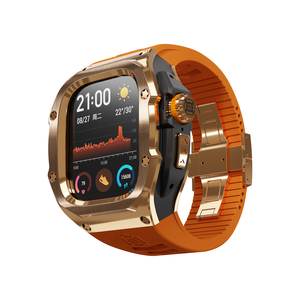 Custodia Impermeabile Luxury Shellbox Antiurto in Acciaio Inossidabile 316 per <span class=keywords><strong>Apple</strong></span> <span class=keywords><strong>Watch</strong></span> Ultra 3 49mm con Cinturino in Silicone - Product Image 1