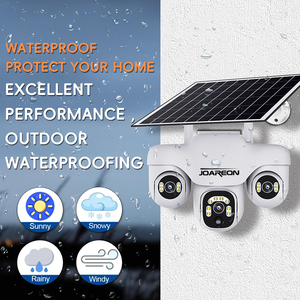 Joareon New v380pro 3 ống kính 4 gam năng lượng mặt trời năng lượng không dây surveil <span class=keywords><strong>IP</strong></span> PTZ máy ảnh <span class=keywords><strong>wifi</strong></span> ngoài trời 4 gam Sim thẻ an ninh năng lượng mặt trời cctv máy ảnh - Product Image 5