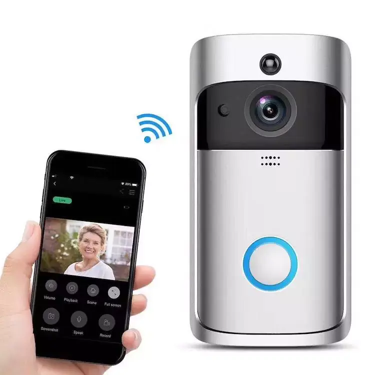 Tuya-sonnette connectée IP wi-fi, interphone vidéo intelligent, avec caméra de sécurité IR et alarme, visiophone intelligent sans fil pour porte d'appartement