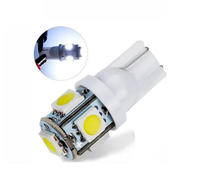 T10 12V 5SMD 5050 ampoule LED super lumineuse W5W T10 éclairage de plaque d'immatriculation 12V T10 LED carte dôme lumière de courtoisie éclairage intérieur de voiture