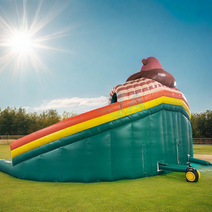 Grand <span class=keywords><strong>parc</strong></span> <span class=keywords><strong>aquatique</strong></span> gonflable avec mur d'escalade et piscine à jets d'eau en PVC pour jeux aquatiques en plein air - Product Image 5