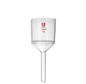 メイワラビー ホウケイ酸ガラス<span class=keywords><strong>3.3</strong></span> フィルターファンネル フリットディスク付き 100ml G1-G6 化学実験用 - Product Image 2