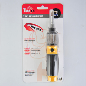 Toplb 7 In 1 Screwdriver Set Bit360 Rotating Chamber Magnetic Multifunctional Home Use - Product Image 1