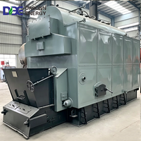 Boiler Berbahan Bakar Pelet 0.7MW 1MW 1.4MW Boiler Berbahan Bakar Sekam Padi Bersertifikasi ASME CE untuk Industri Penggilingan Padi dan Ekstraksi Minyak Goreng