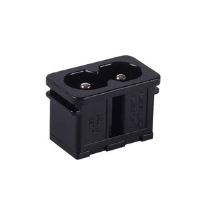 Nhà sản xuất tùy chỉnh 250V 2.5A 125V 7A C8 đầu vào ổ cắm AC 2pin ổ cắm nam Ổ cắm điện - Product Image 2