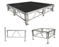 Plateforme de scène modulaire portable en aluminium 4x4 pieds 4x8 pieds pour concerts, événements et spectacles en plein air