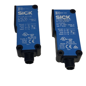 Nuovo di Zecca, Originale 2x WT18-3P430 Sensore Fotoelettrico Reflex (Art.-Nr.) 1025896) PLC con Garanzia di Un Anno - Product Image 1