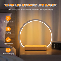 Lampe de bureau LED multifonction intelligente, lampe de lecture pour la protection des yeux, éclairage moderne pour le travail et les études, pour la maison, le bureau, la chambre à coucher