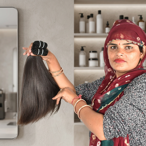 Extensions de cheveux indiens Remy non traités, double trame, 100g, à clipser, lisses et authentiques, vente en gros - Product Image 1