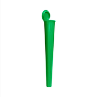 Tube en plastique coloré de 85 mm résistant aux enfants, tube à presser conique avec bouchon pop et autocollant personnalisé