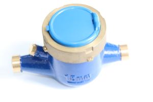 Roue rotative à palettes en laiton personnalisable OEM 15E ~ 50E Protection IP68 R160 Compteur d'eau à jet multiple à cadran sec - Product Image 3