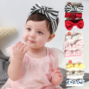 Set di Accessori per <span class=keywords><strong>Capelli</strong></span> con Fiocco per Bambine, Graziosa Fascia con Orecchie di Coniglio e Stampa a Quadri per Acconciature Decorative - Product Image 2