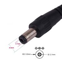 USB auf DC 5,5mm Kabel, USB 2.0 Typ A Stecker auf DC 5,5 x 2,1mm Stecker Stromkabel DC 5V Kabel