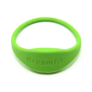 Customize Rfid Silicon Wristband ID Card Chip Waterproof Nfc Bracelet IC Watch Bracelet Rfid Wristband