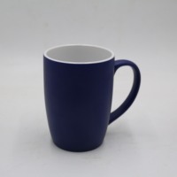 Tasse à café personnalisée en céramique émaillée mate avec logo fabricant
